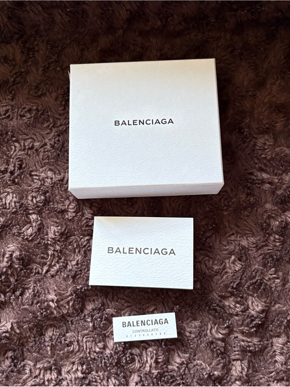 Balenciaga White Branded Box with Cards Set